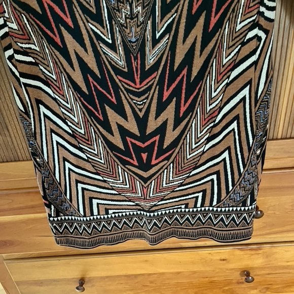 Nic + Zoe Tribal Print Tunic Sweater, sz M - Picture 7 of 9